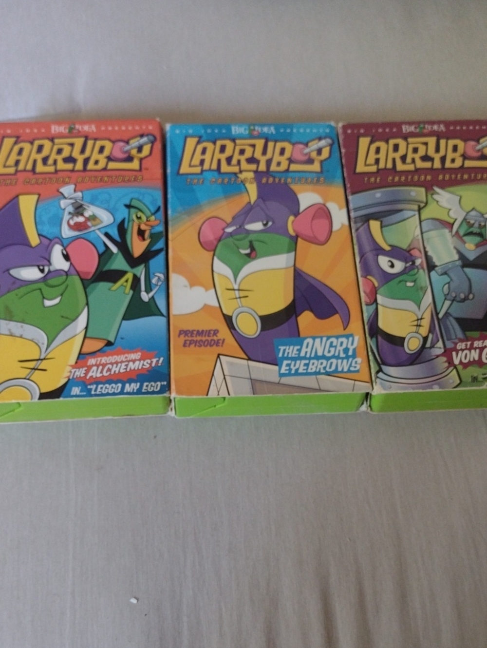 Veggie Tales LarryBoy VHS Set